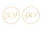 Preview: Stuhlschmuck, Mr & Mrs Schilder für Stühle freie Trauung Brautpaar Hochzeit