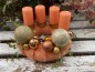 Preview: Adventskranz ADV2401 - orange, aprikot, gold