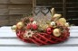 Preview: Adventskranz Adventsgesteck Stern ADV2115 - gold, rot