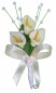 Preview: Gästeanstecker " Cleo " zur Hochzeit im 10er Set AS0009 - Calla, creme, weiß, grün