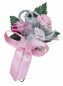 Preview: Gästeanstecker " Kim " zur Hochzeit im 10er Set AS0012 - rosa, pink, weiß