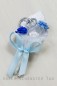 Preview: Gästeanstecker " Kim " zur Hochzeit im 10er Set AS0014 - blau, hellblau, weiß