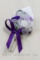 Preview: Gästeanstecker " Kim " zur Hochzeit im 10er Set AS0015 - lila, flieder, weiß