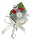 Preview: Gästeanstecker " Kim " zur Hochzeit im 10er Set AS0020 - rot, creme