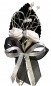 Preview: Gästeanstecker zur Hochzeit AS0021 im 10er Set Gothik - schwarz