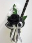 Preview: Hochzeitsanstecker zur Hochzeit im 10er Set AS0045 Gothik - schwarz, weiß