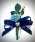 Preview: Gästeanstecker "Tamara" zur Hochzeit AS0060 blau, hellblau - 10 Stück Anstecker, Hochzeitsbüscherl