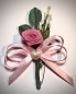 Preview: Gästeanstecker "Tamara" zur Hochzeit AS0060 rosa - 10 Stück Anstecker, Hochzeitsbüscherl