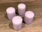 Preview: 4 Stumpenkerzen Kerzen 70mm x 50mm FLIEDER