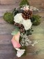 Preview: Grabschmuck, Allerheiligengesteck, Kreuz FH0007 - Moos - Calla rosa