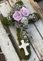Preview: Grabschmuck, Allerheiligengesteck, Kreuz FH0009 - Moos - Rosen