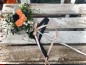 Preview: Grabschmuck, Allerheiligengesteck, Stab HERZ FH0017 - Weidenherz weiß orange