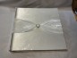 Preview: Gästebuch Hochzeit Herz Strass GB0016 Fotoalbum weiß perlmutt