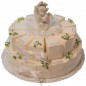 Preview: 2 stöckige schöne Gastgeschenke Torte Engel Taufe Geburt Kommunion GG0043