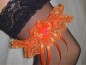 Preview: Strumpfband Hochzeit Fasching orange SB023