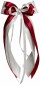 Preview: Antennenschleifen " Anna " zur Hochzeit SCH0008 im 10er Set - creme bordeaux