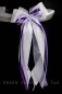 Preview: Antennenschleifen " Chiara " Hochzeit SCH0010 im 10er Set - weiss, lila, flieder