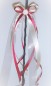 Preview: Antennenschleifen " Zoe " zur Hochzeit SCH0022 im 10er Set - creme, bordeaux