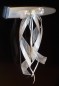 Preview: Antennenschleifen " Zoe " zur Hochzeit SCH0023 im 10er Set - weiß, silber
