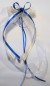 Preview: Antennenschleifen " Zoe " zur Hochzeit SCH0024 im 10er Set - creme, blau