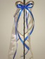 Preview: Antennenschleifen " Zoe " zur Hochzeit SCH0024 im 10er Set - creme, blau