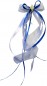 Preview: Antennenschleifen " Zoe " zur Hochzeit SCH0026 im 10er Set - weiß, blau
