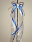 Preview: Antennenschleifen " Zoe " zur Hochzeit SCH0026 im 10er Set - weiß, blau