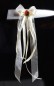 Preview: Antennenschleifen " Zoe " zur Hochzeit SCH0027 im 10er Set - creme, bordeaux