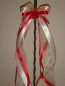 Preview: Antennenschleifen " Zoe " zur Hochzeit SCH0032 im 10er Set - weiss, rot