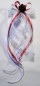 Preview: Antennenschleifen " Zoe " zur Hochzeit SCH0035 im 10er Set - weiss, beere, magenta