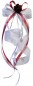 Preview: Antennenschleifen " Zoe " zur Hochzeit SCH0035 im 10er Set - weiss, beere, magenta