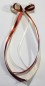 Preview: Antennenschleifen " Lena " zur Hochzeit SCH0036 im 25er Set - creme, bordeaux