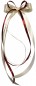 Preview: Antennenschleifen zur Hochzeit " Emily " SCH0039 im 10er Set - creme, bordeaux