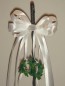 Preview: Antennenschleifen zur Hochzeit " Vivien " SCH0040 im 10er Set - weiss, silber