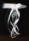 Preview: Antennenschleifen zur Hochzeit " Vivien " SCH0040 im 10er Set - weiss, silber
