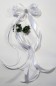 Preview: Antennenschleifen zur Hochzeit " Vivien " SCH0040 im 10er Set - weiss, silber