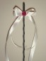 Preview: Antennenschleifen " Leni " zur Hochzeit SCH0046 im 25er Set - weiss, bordeaux