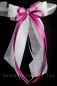 Preview: Antennenschleifen " Xenia " zur Hochzeit SCH0079 im 10er Set - weiß, pink