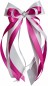 Preview: Antennenschleifen " Anna " zur Hochzeit SCH0087 im 10er Set - weiß, pink