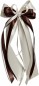 Preview: Antennenschleifen " Anna " zur Hochzeit SCH0095 im 10er Set - creme braun