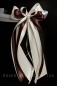 Preview: Antennenschleifen " Anna " zur Hochzeit SCH0095 im 10er Set - creme braun