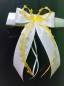 Preview: Antennenschleifen " Aurelia " zur Hochzeit im 10er Set SCH0100 - weiß, gelb