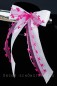 Preview: Antennenschleifen " Aurelia " zur Hochzeit im 10er Set SCH0102 - weiß, pink