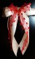 Preview: Antennenschleifen " Aurelia " zur Hochzeit im 10er Set SCH0123 - creme, rot