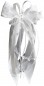 Preview: Antennenschleifen zur Hochzeit " HEART " SCH0131 im 10er Set - weiß