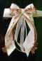 Preview: Antennenschleifen zur Hochzeit " HEART " SCH0142 im 10er Set - creme, braun, champagner, ivory