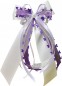 Preview: Antennenschleifen zur Hochzeit " HEART " SCH0144 im 10er Set - lila, flieder, weiß