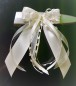 Preview: Antennenschleifen zur Hochzeit " HEART " SCH0145 im 10er Set - creme, champagner, ivory