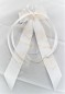 Preview: Antennenschleifen zur Hochzeit " Just Married " SCH0154 im 10er Set - creme, weiss