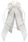 Preview: Antennenschleifen zur Hochzeit " Just Married " SCH0154 im 10er Set - creme, weiss